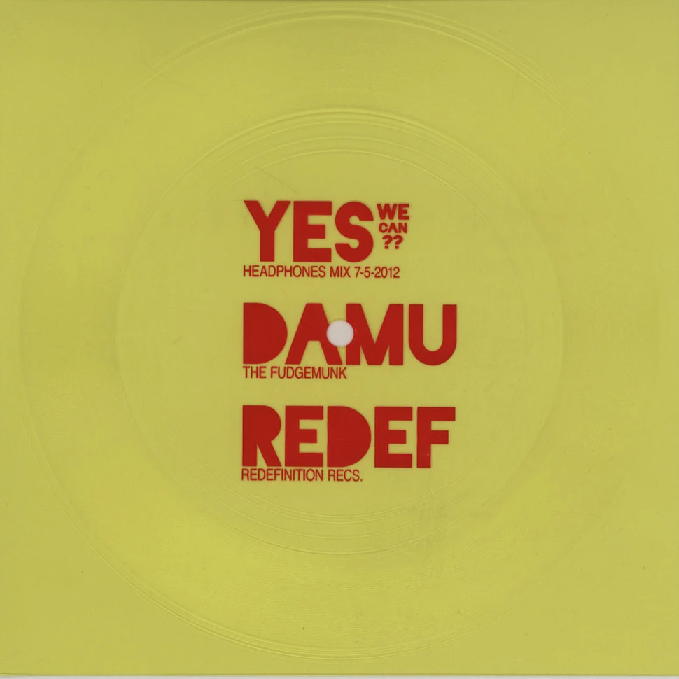 Damu The Fudgemunk - Yes We Can Yellow Edition