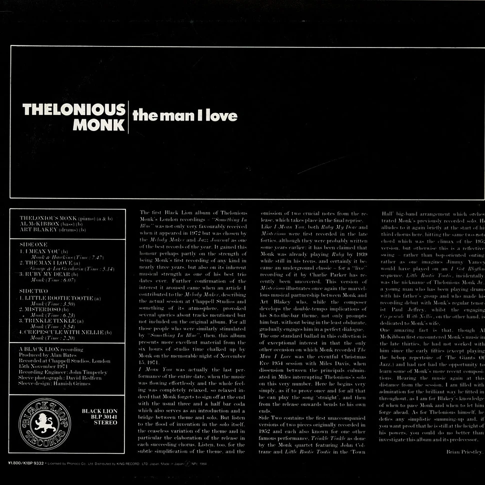 Thelonious Monk - The Man I Love