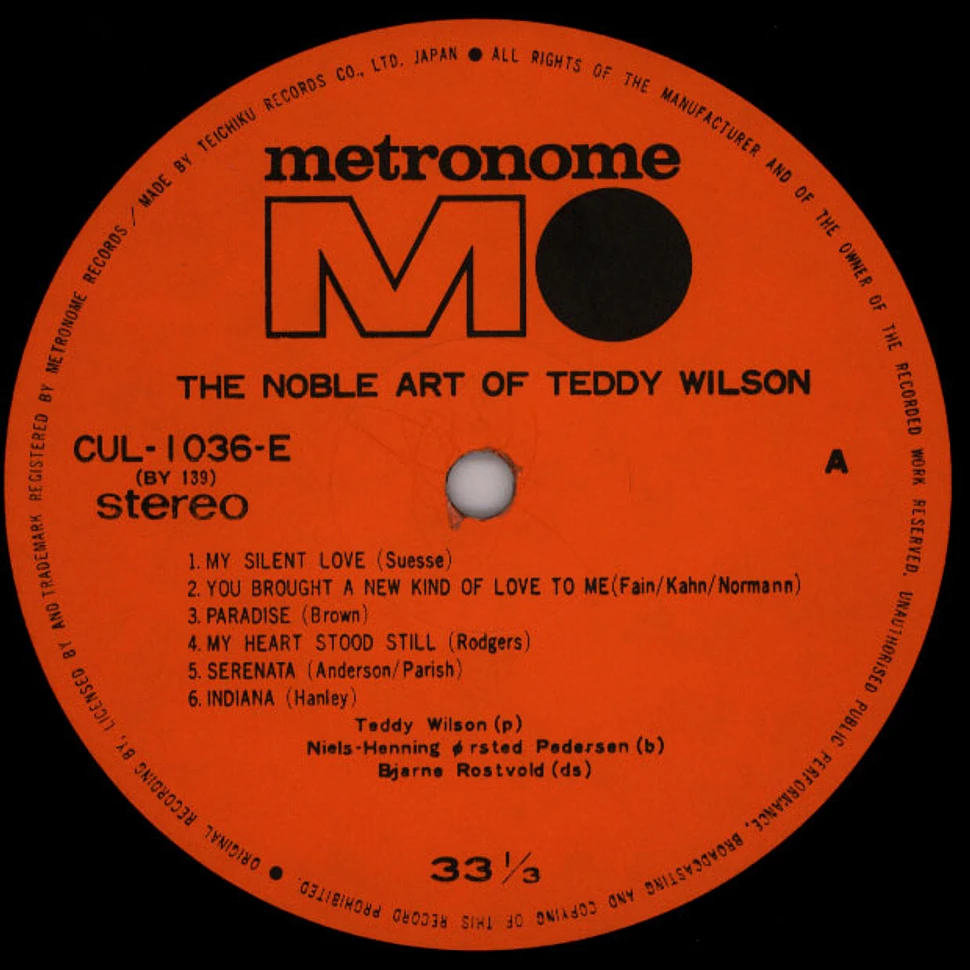 Teddy Wilson - The Noble Art Of Teddy Wilson