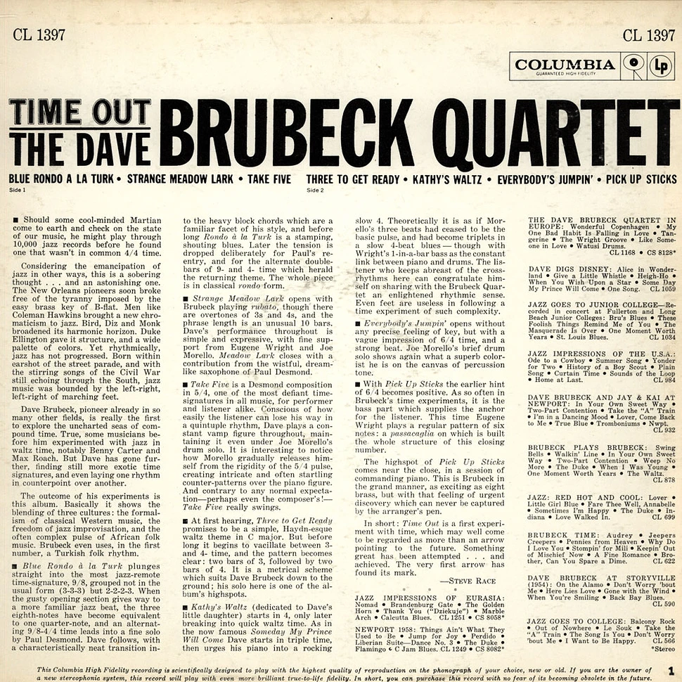 The Dave Brubeck Quartet - Time Out