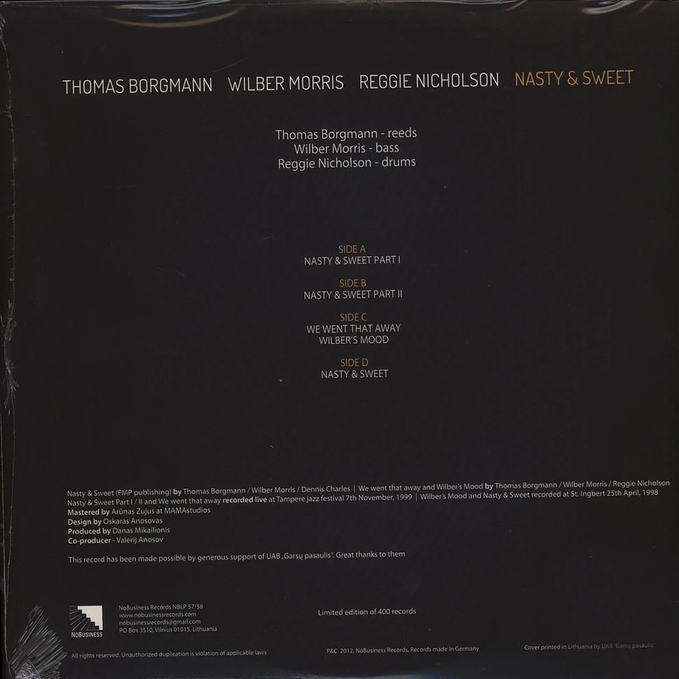 Thomas Borgmann / Wilber Morris / Reggie Nicholson - Nasty & Sweet