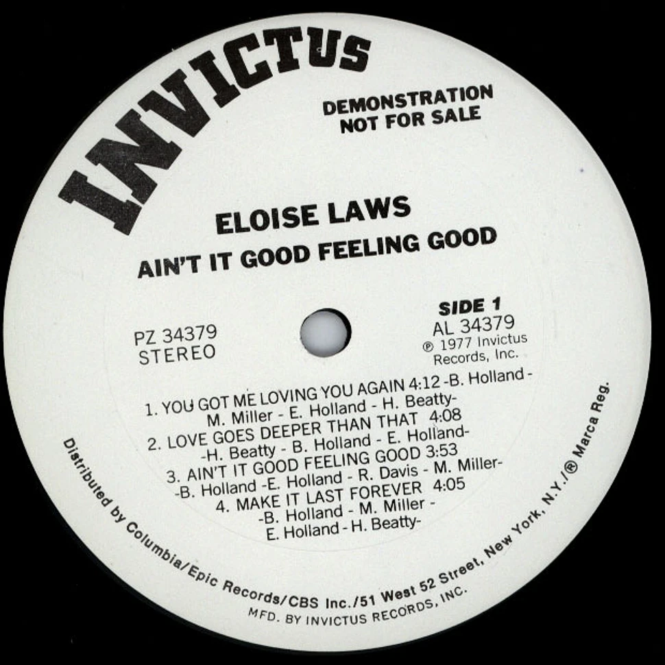 Eloise Laws - Ain't It Good Feeling Good