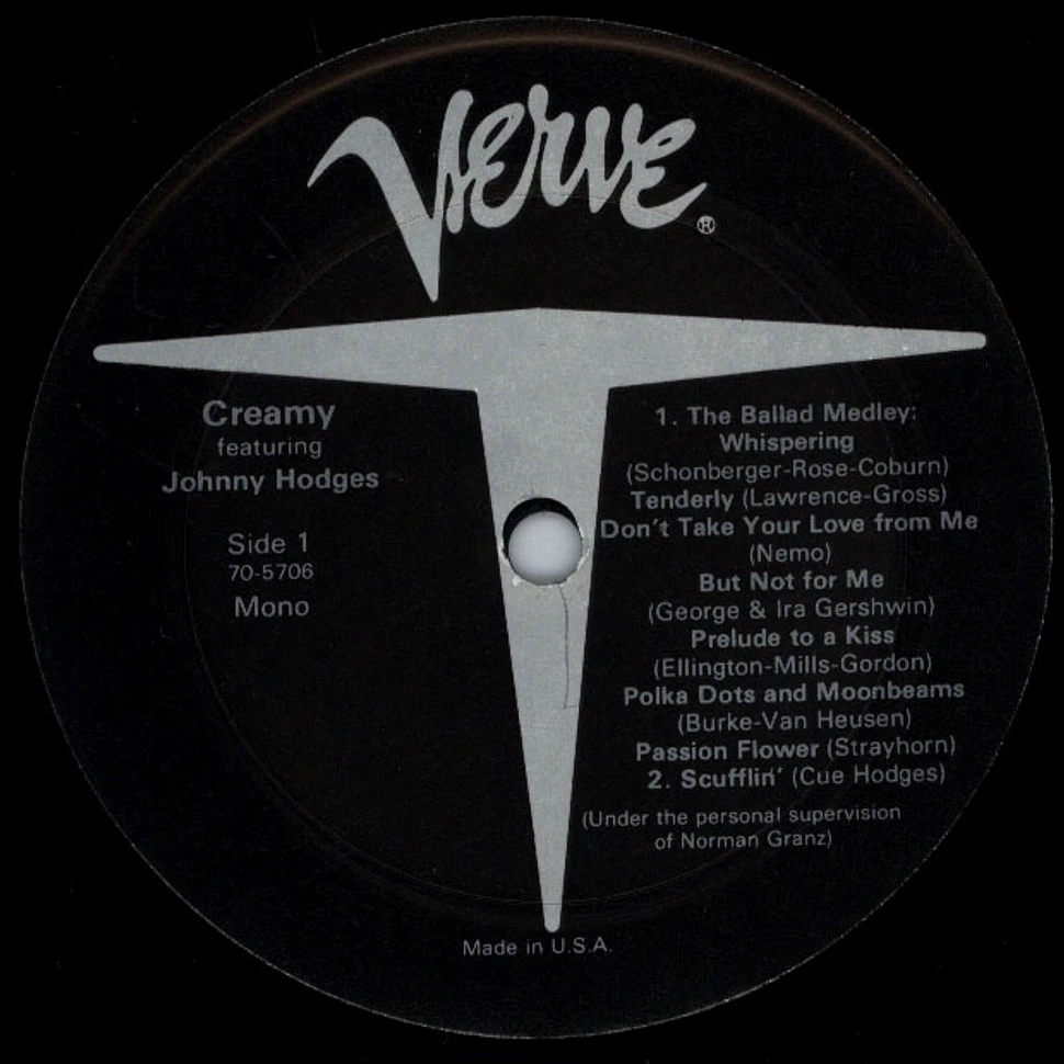 Johnny Hodges - Creamy