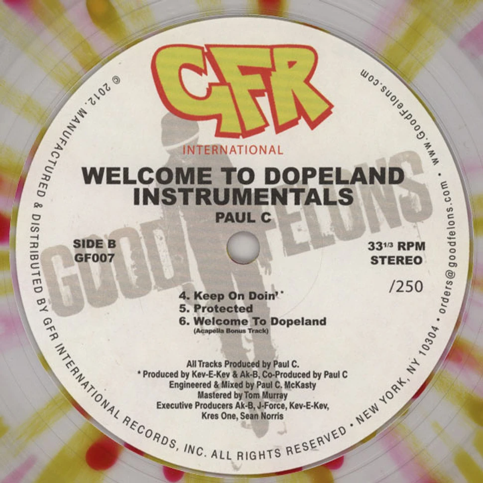 Paul C - Welcome To Dopeland Instrumentals EP