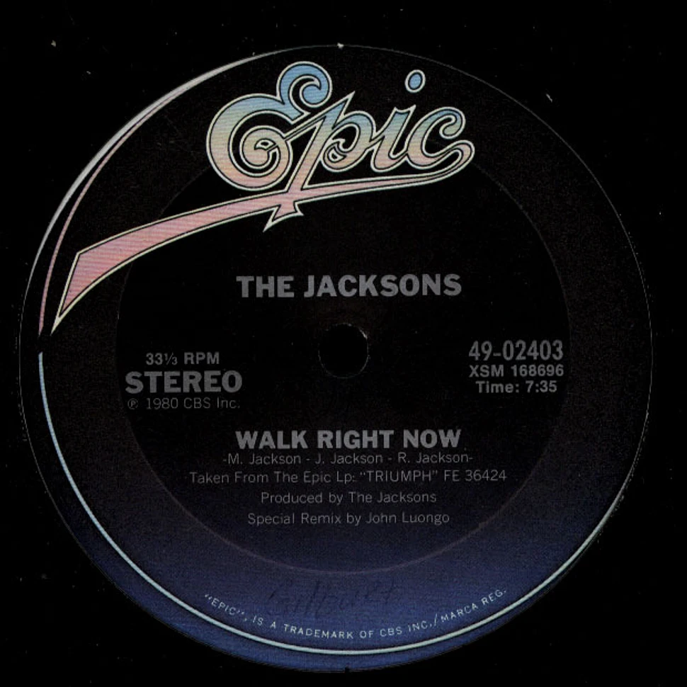 The Jacksons - Walk Right Now