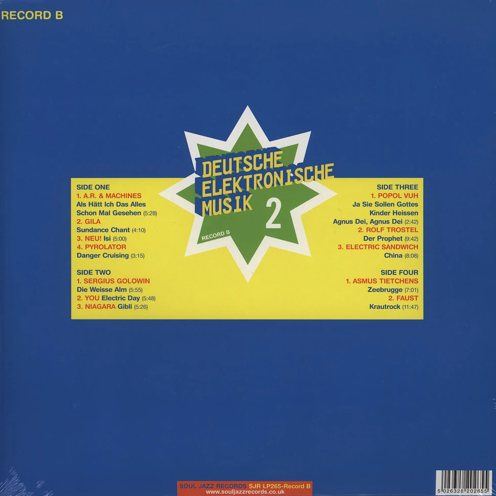 Soul Jazz Records presents - Deutsche Elektronische Musik Volume 2 - Experimental German Rock and Electronic Music 1972-83 LP 2