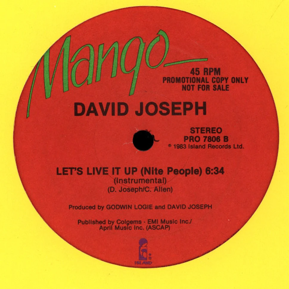 David Joseph - Let's Live It Up (Nite People)