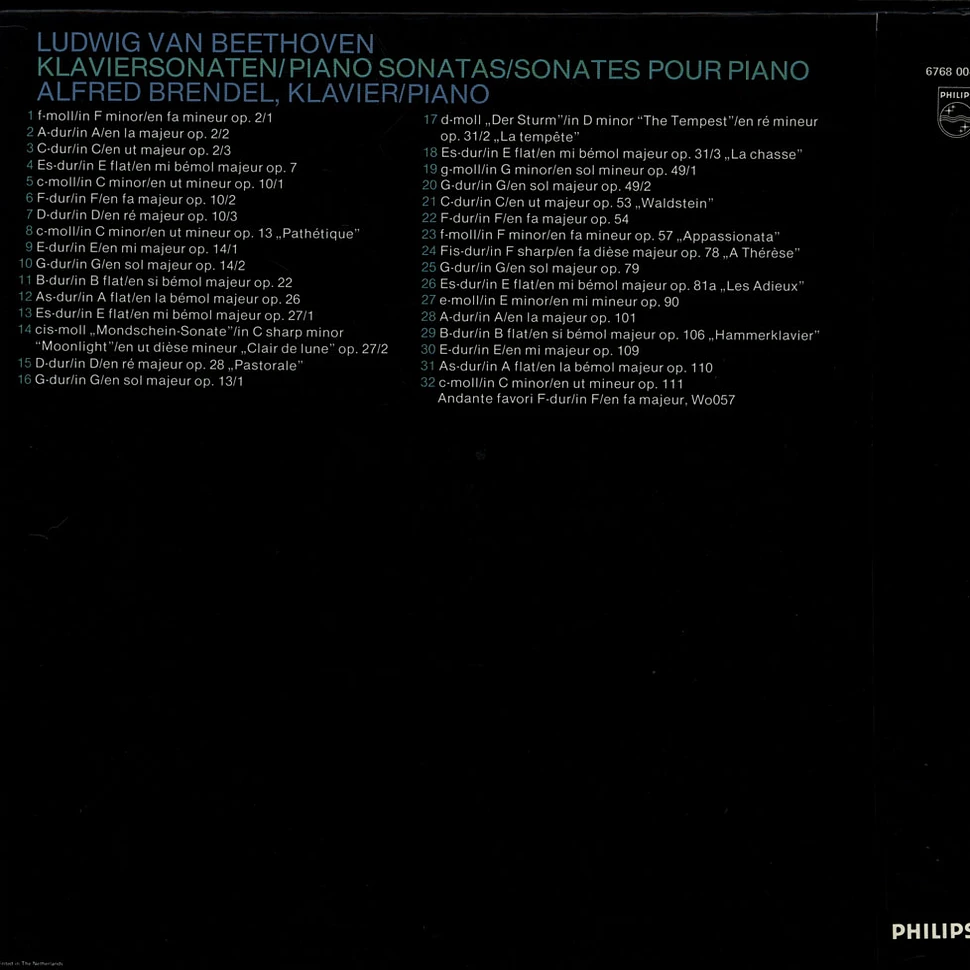 Ludwig van Beethoven / Alfred Brendel - Complete Piano Sonatas / Sämtliche Klaviersonaten