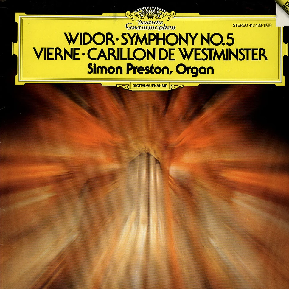Charles Marie Widor / Louis Vierne - Simon Preston - Sinfonie Nr.5 F-Moll Op.42 Nr.1 / Carillon de Westminster