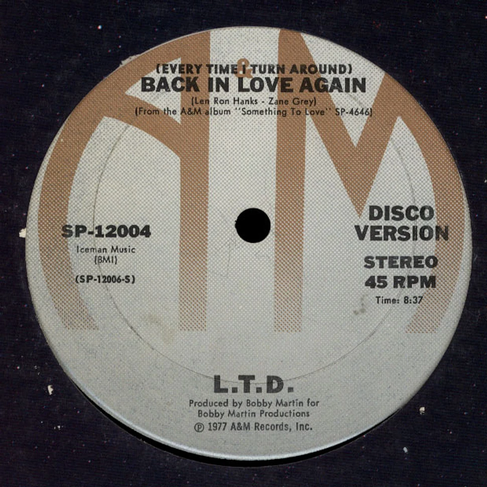 L.T.D. - We Party Hearty / (Every Time I Turn Around) Back In Love Again