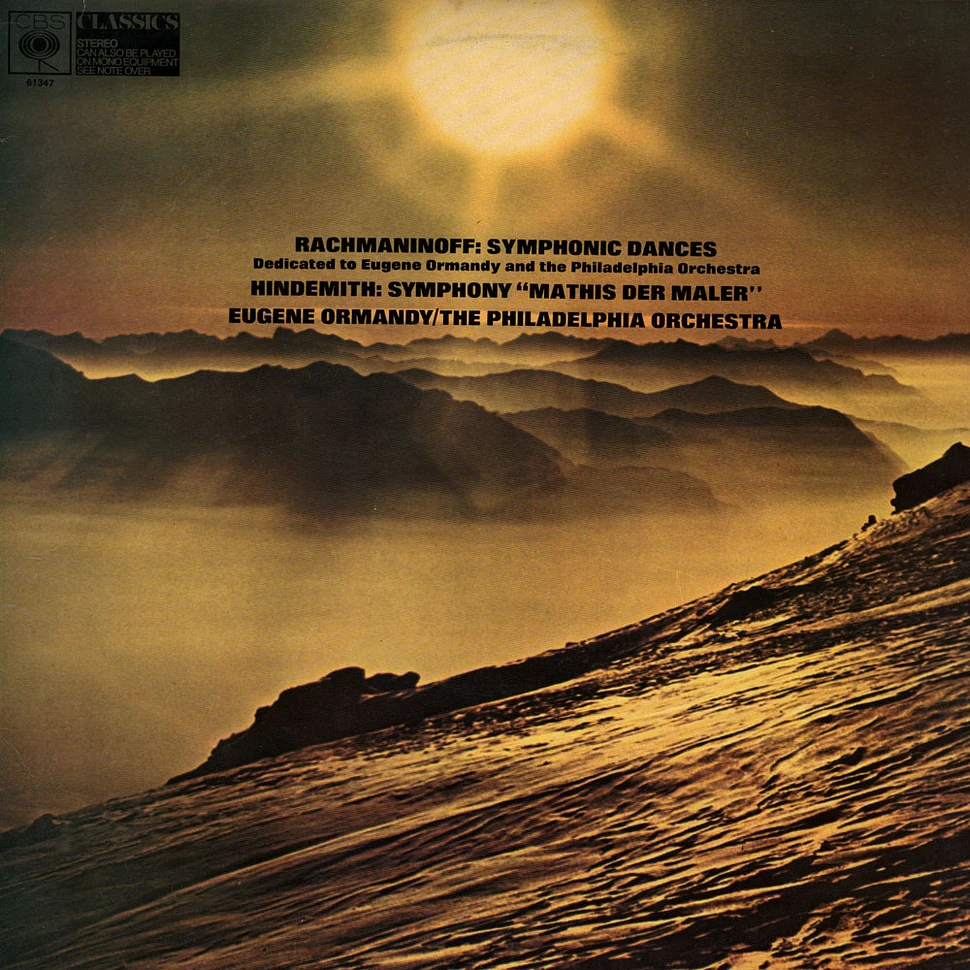 Sergei Rachmaninoff / Paul Hindemith - Eugene Ormandy / Philadelphia Orchestra - Symphonic Dances / Symphony "Mathis Der Maler"