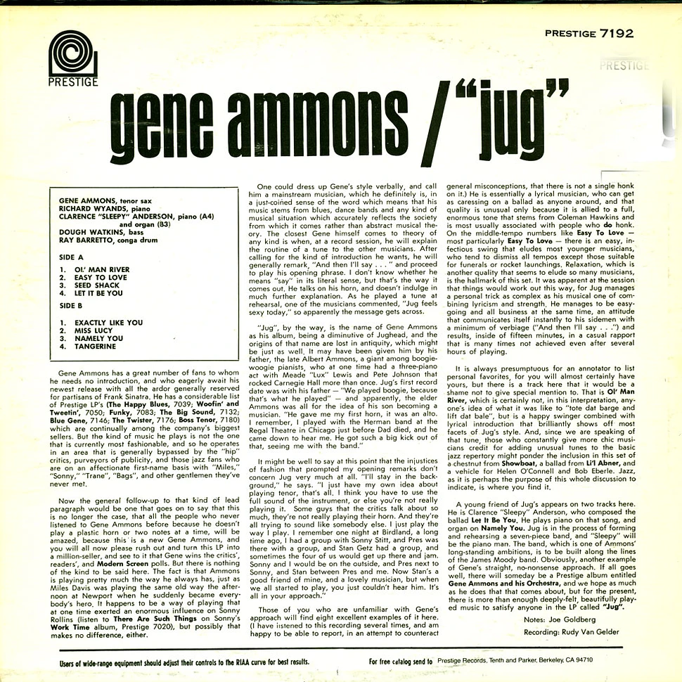 Gene Ammons - "Jug"