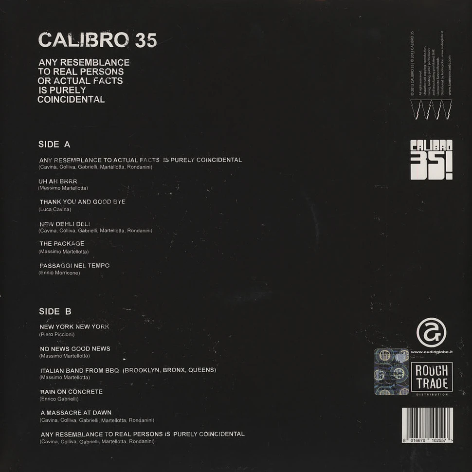 Calibro 35 - Any Resemblance To Real Persons Or...