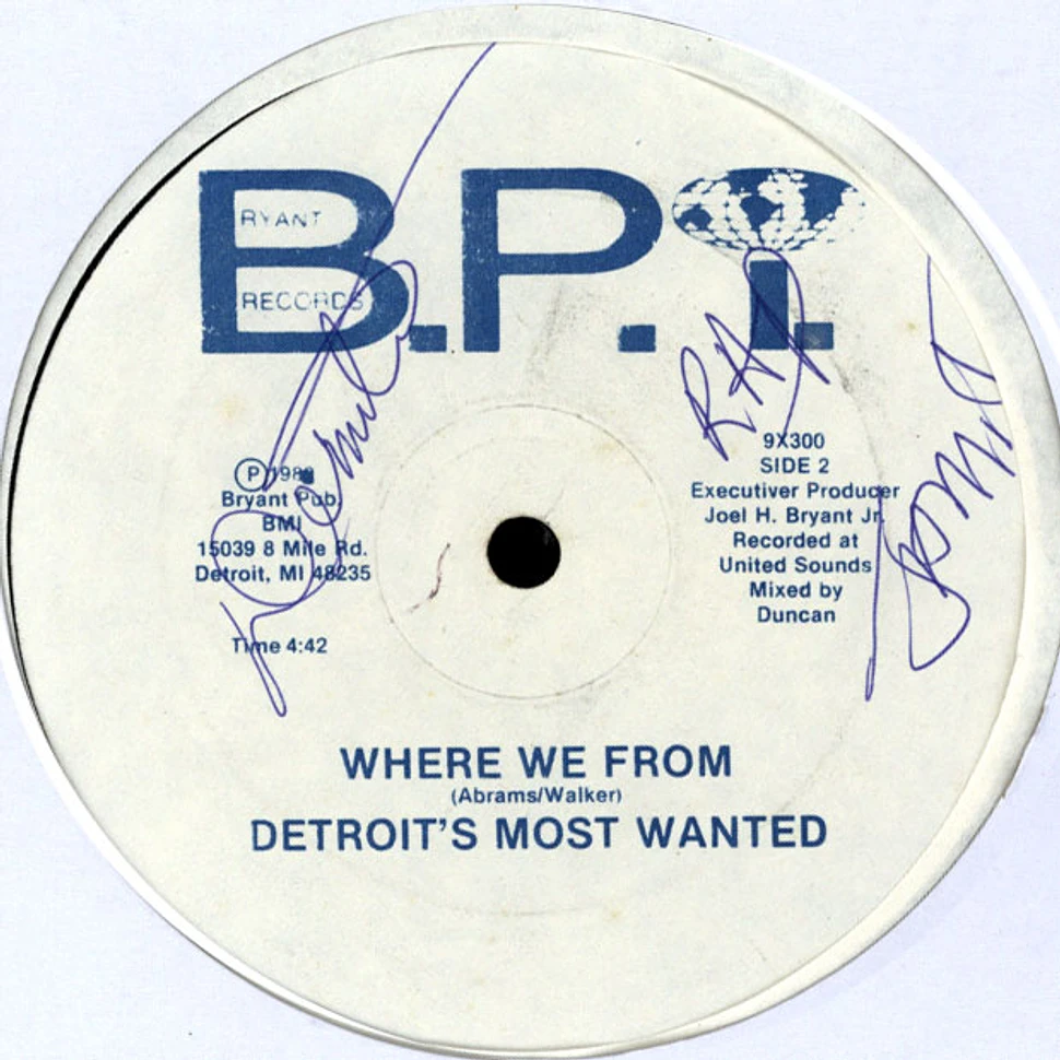 Detroit's Most Wanted - I Save My Words 4 Wax