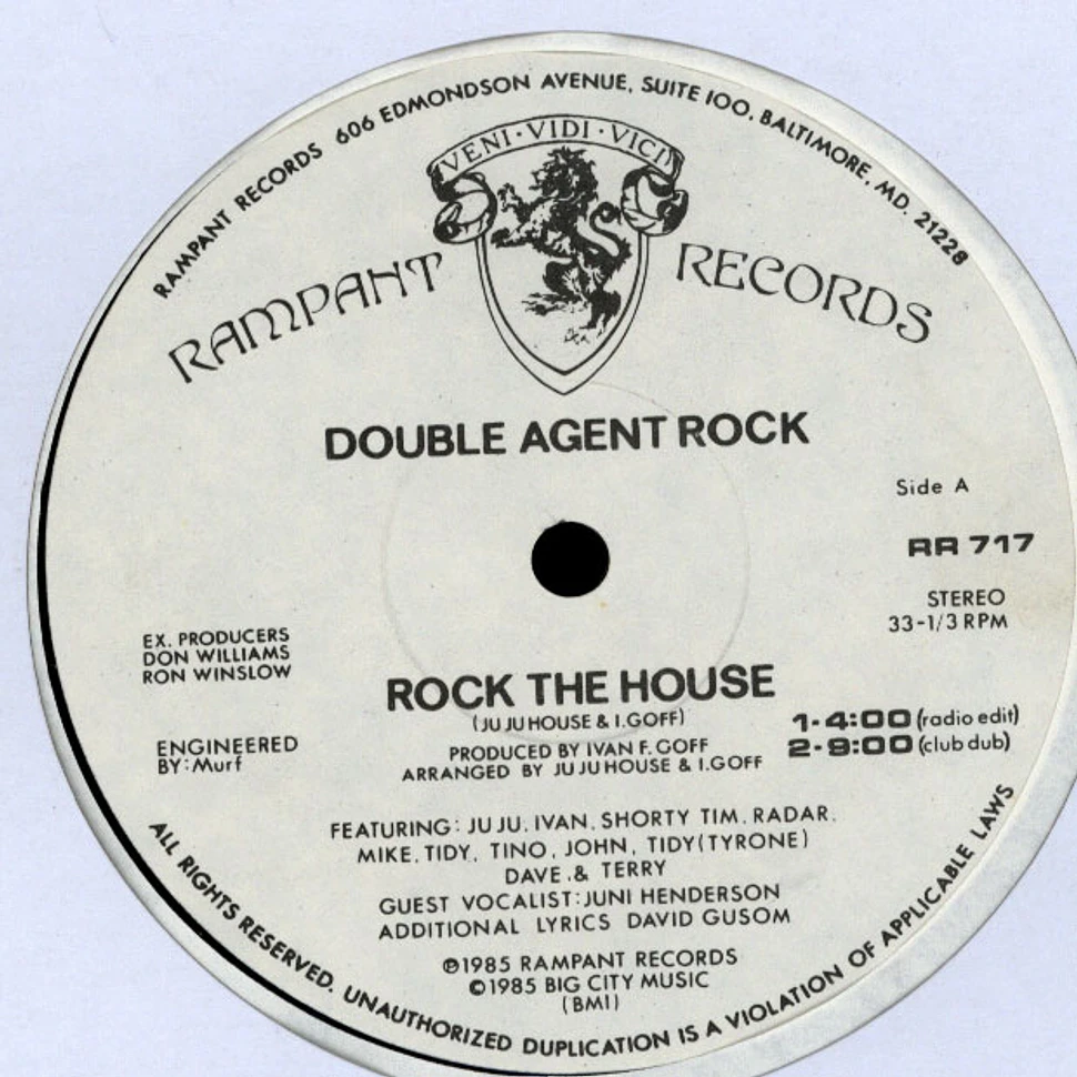 Double Agent Rock - Rock The House