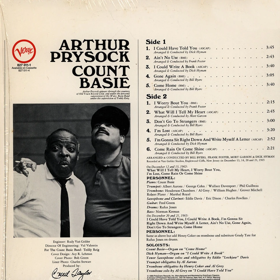 Arthur Prysock / Count Basie - Arthur Prysock / Count Basie
