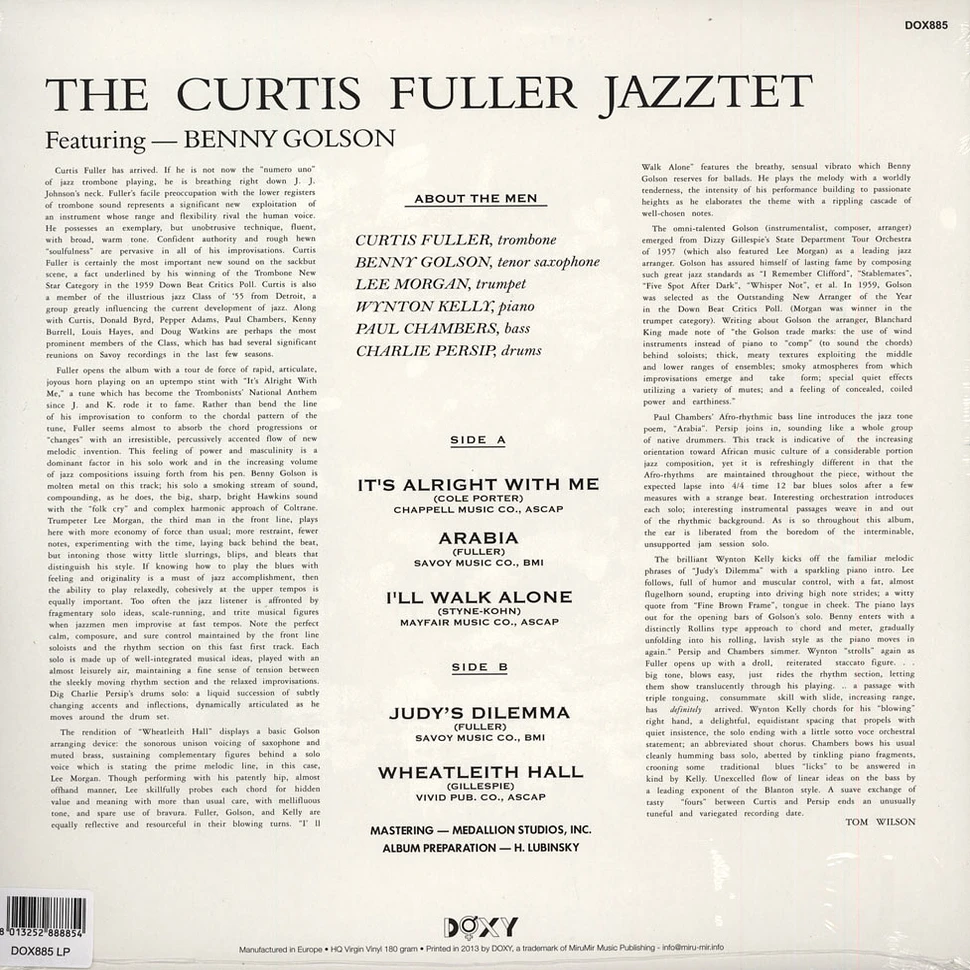 The Curtis Fuller Jazztet - With Benny Golson