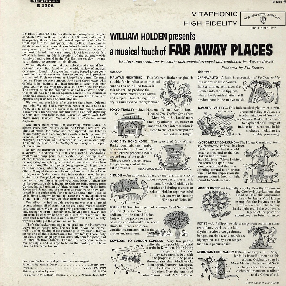 William Holden Presents Warren Baker And His Orchestra - Far Away Places