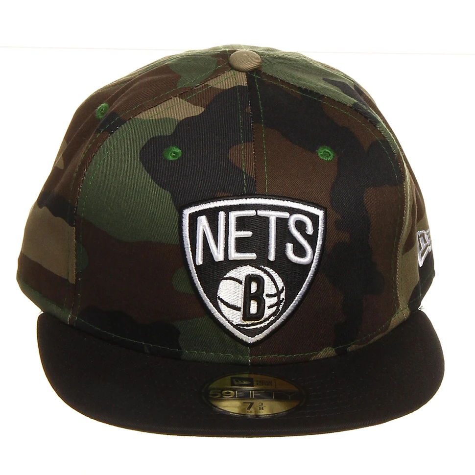 New Era - Brooklyn Nets NBA Camo Team Visor 59Fifty Cap
