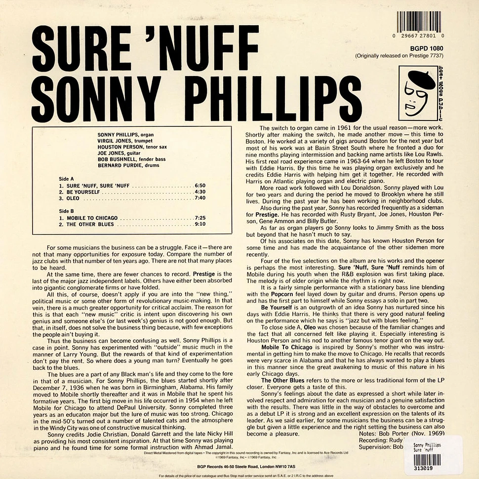 Sonny Phillips - Sure 'nuff