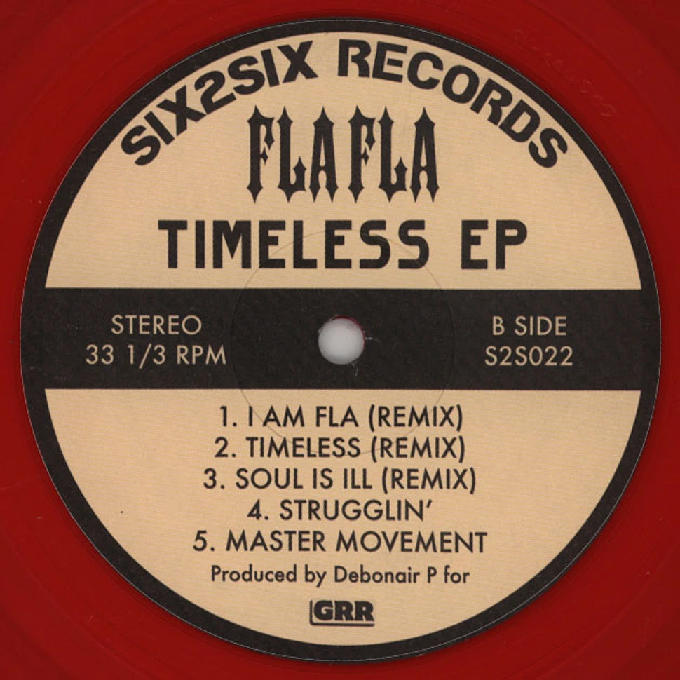 Fla Fla (Sparrow) & Debonair P - Timeless EP Red Vinyl Edition