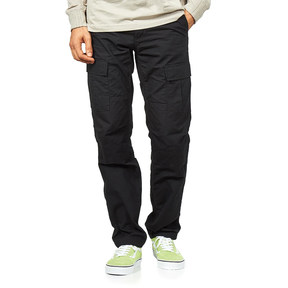 Carhartt WIP - Regular Cargo Columbia Ripstop Black Rinsed - Pants