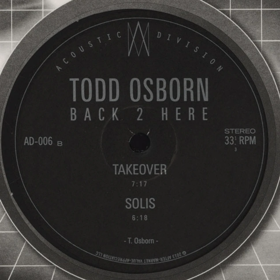Todd Osborn - Back 2 Here