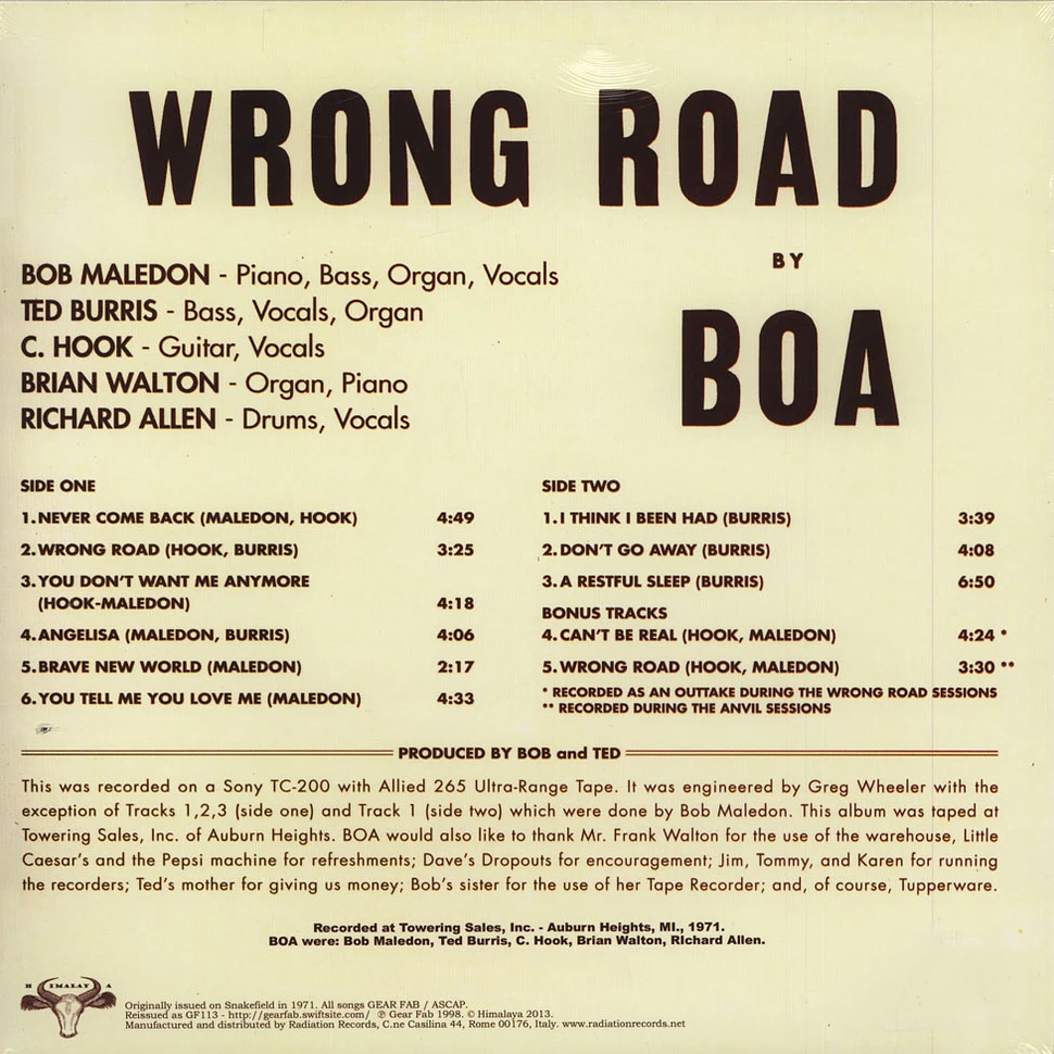 Boa - Wrong Road