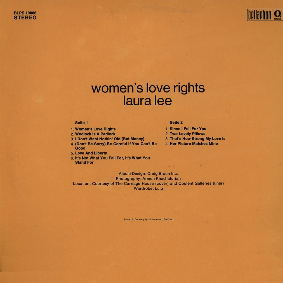 Laura Lee - Women's Love Rights