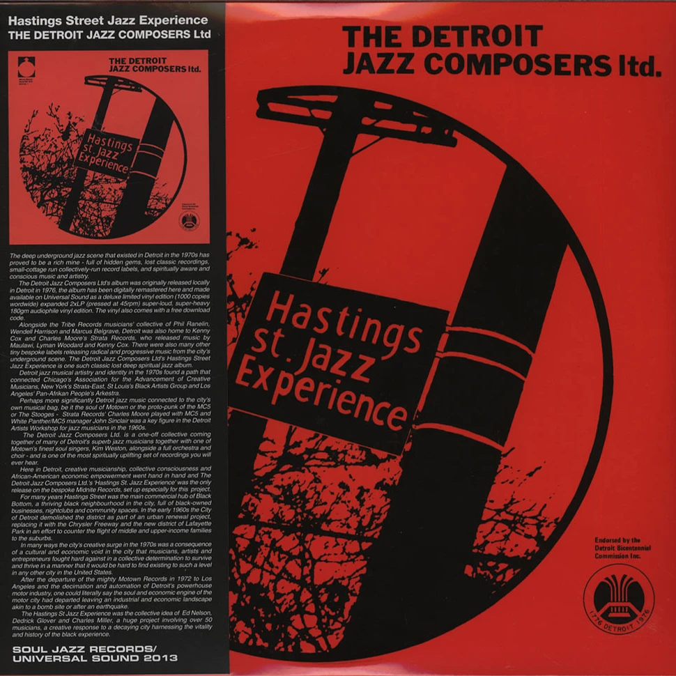 The Detroit Jazz Composer Ltd. - Hastings St. Jazz Experience