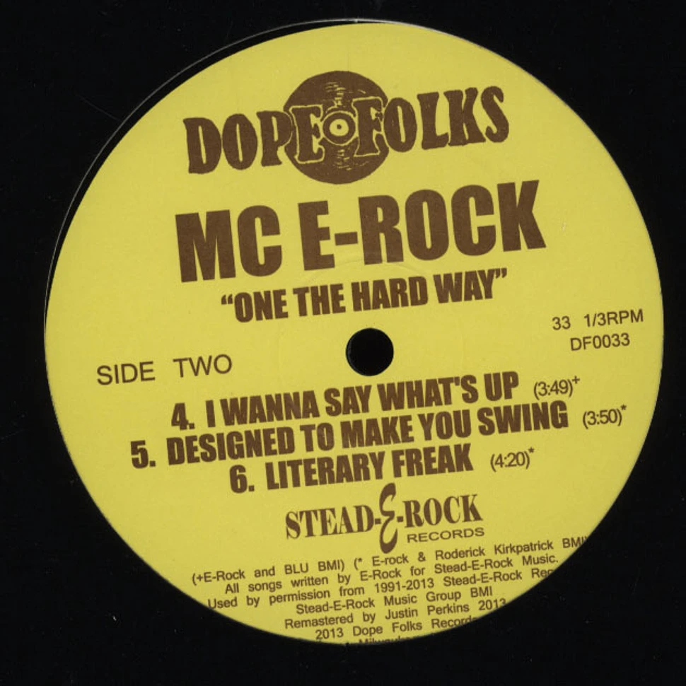 MC E-Rock - One The Hard Way