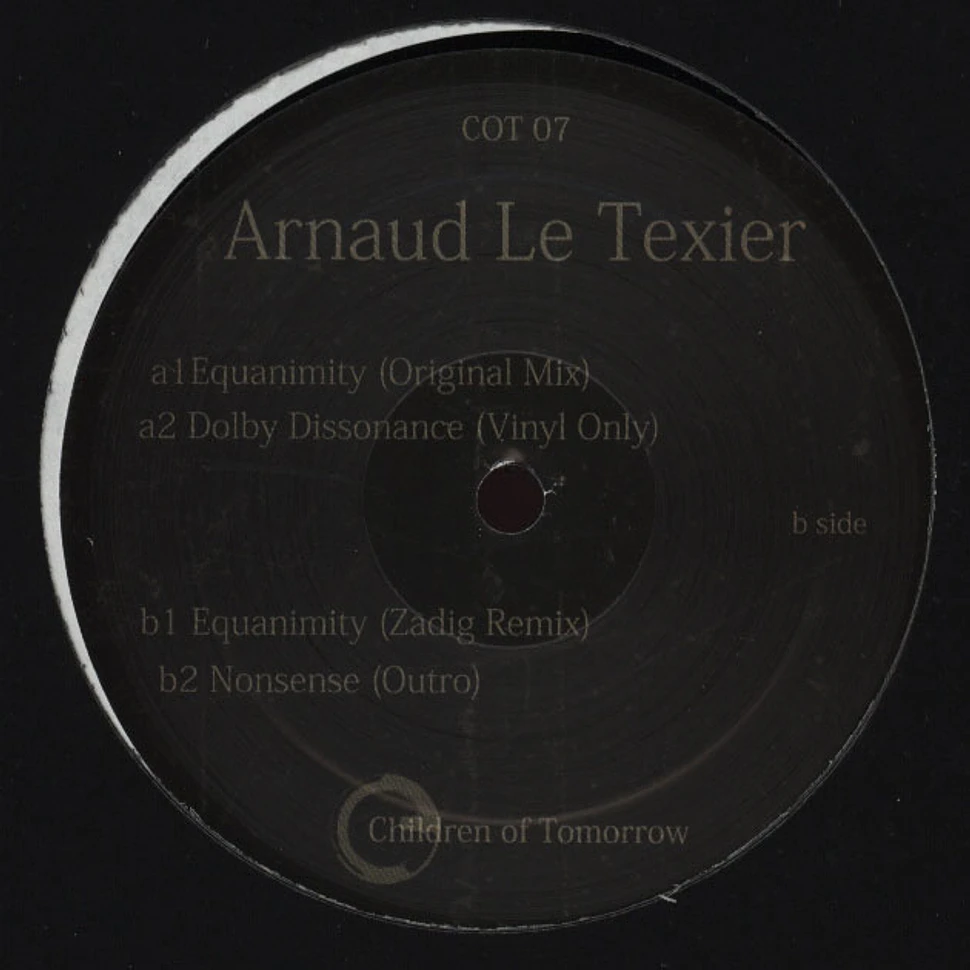 Arnaud Le Texier - Equanimity EP Zadig remix