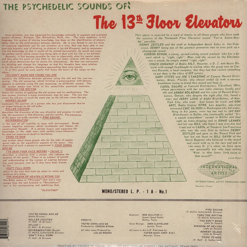13th Floor Elevators - Psychedelic Sounds Of