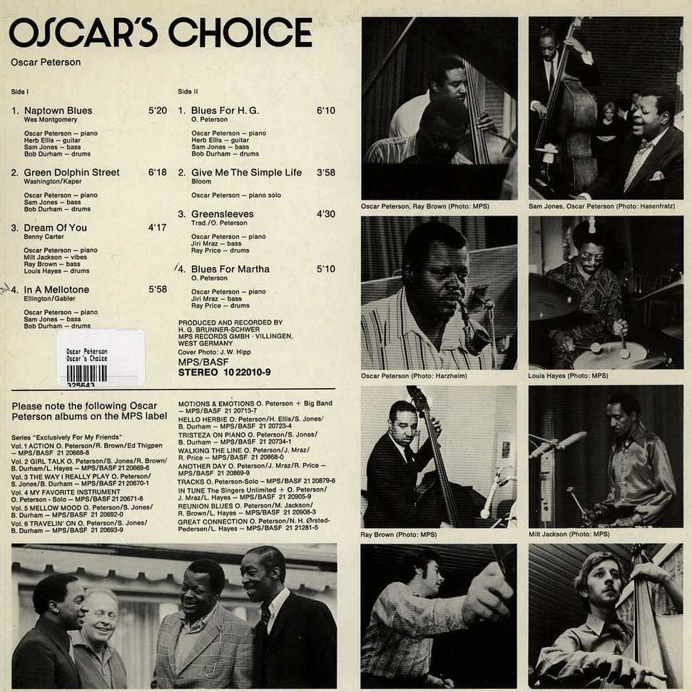 Oscar Peterson - Oscar's Choice