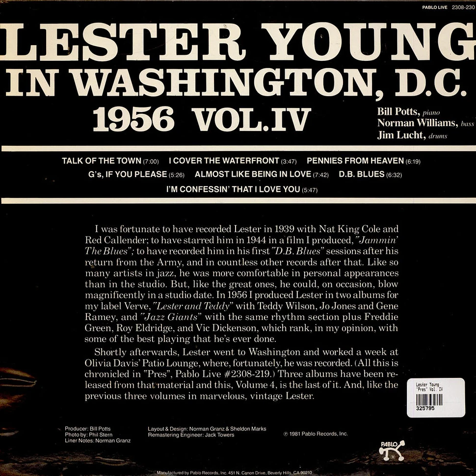 Lester Young - Pres Vol. IV