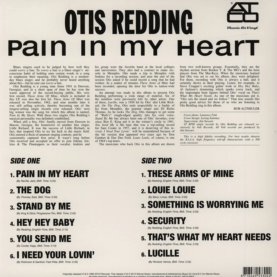 Otis Redding - Pain In My Heart