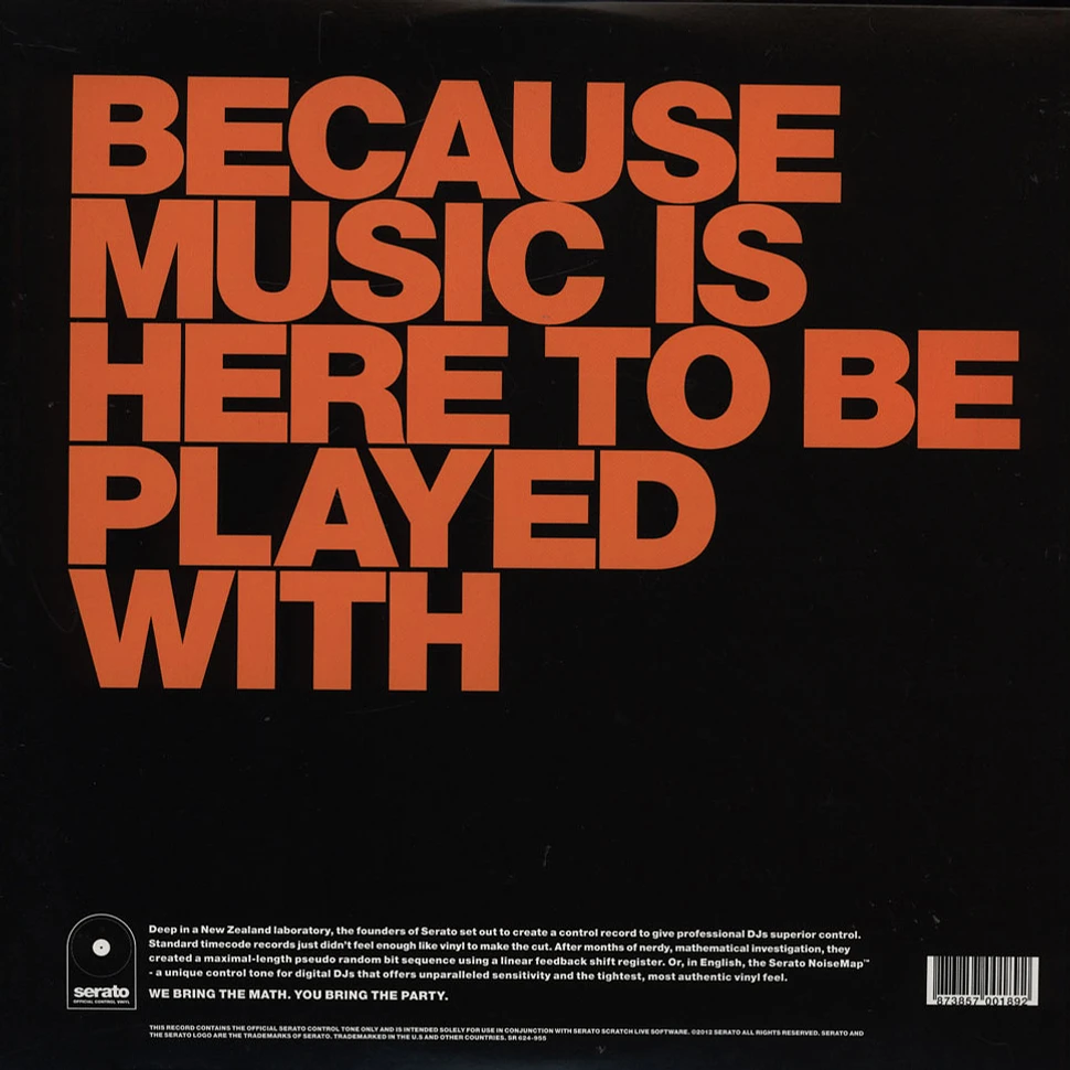 Serato - Control Vinyl Performance Series BLACK We are All DJs limited edition