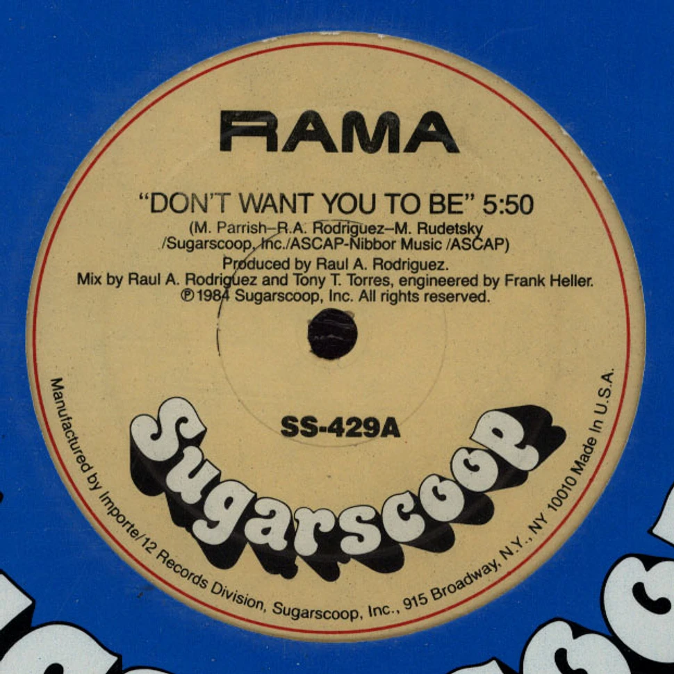 Rama - Don't Want You To Be