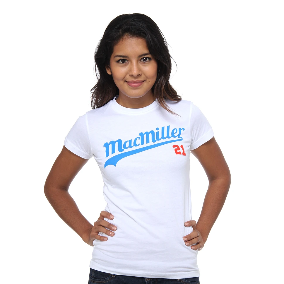 Mac Miller - 21 Baseball New! Script Tissue Women T-Shirt