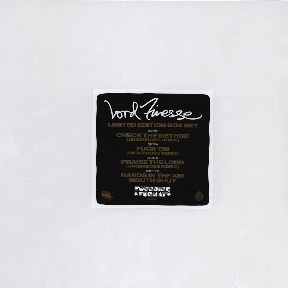 Lord Finesse - Underboss Remix Limited Edition Box Set