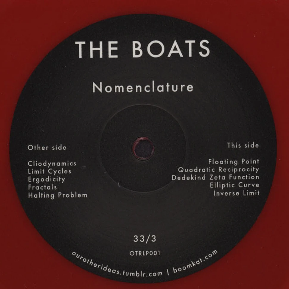 The Boats - Nomenclature