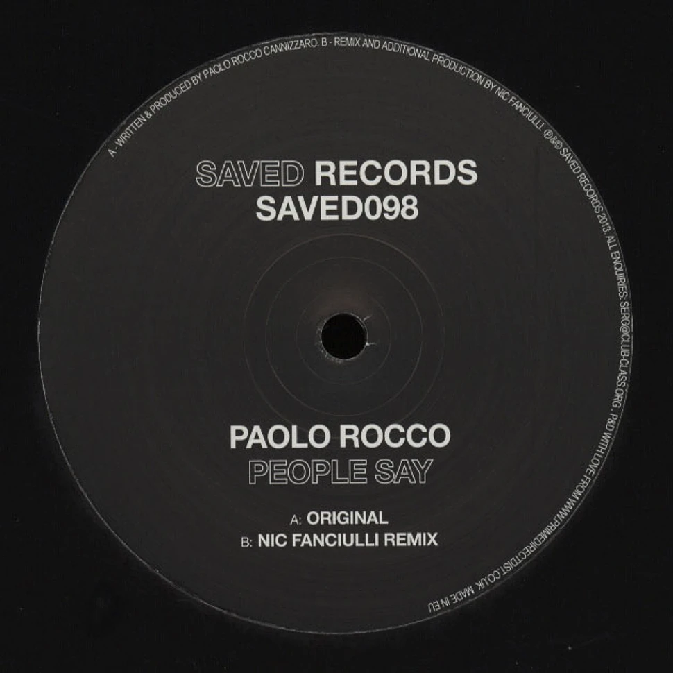 Paolo Rocco - People Say