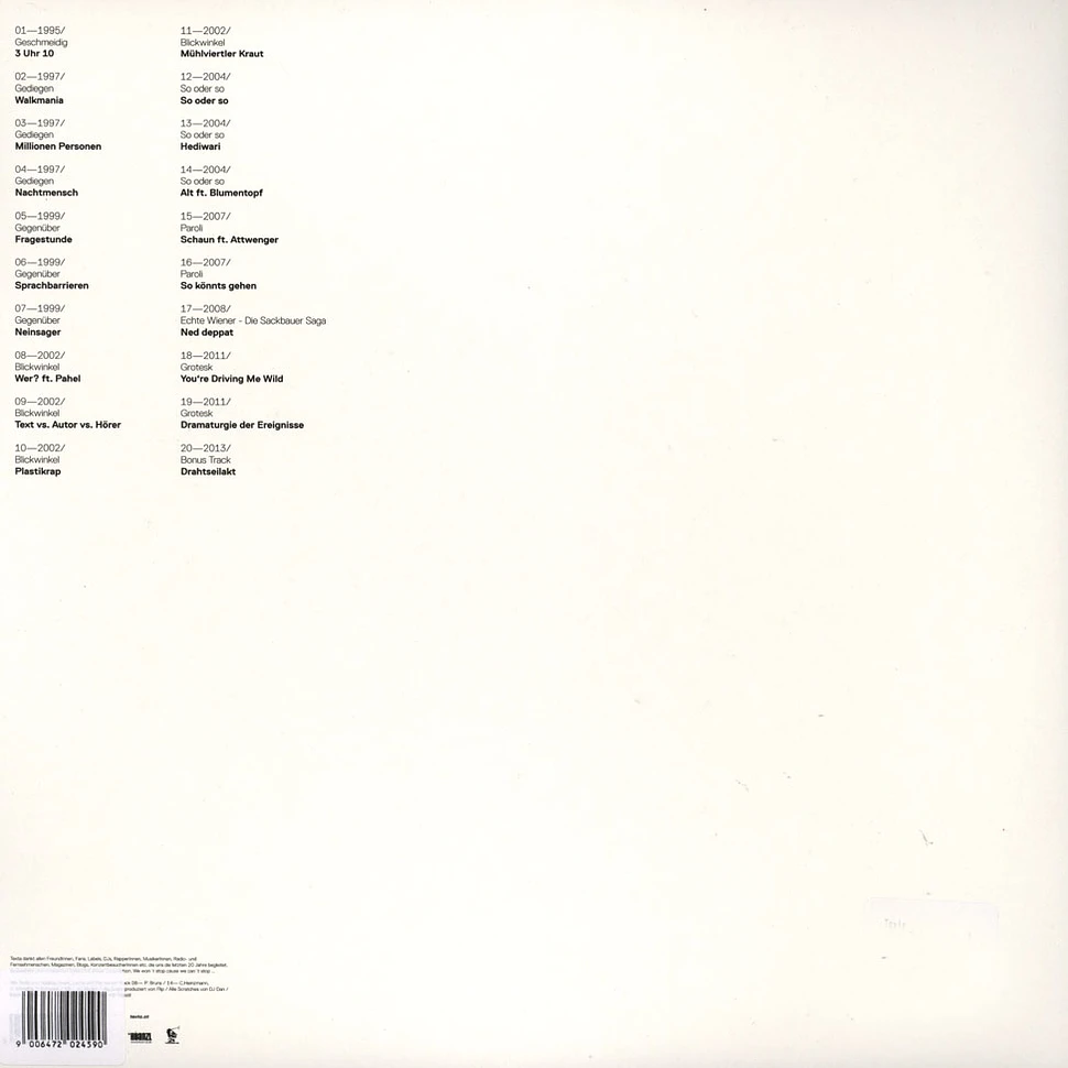 Texta - XX - 20 Tracks Aus 20 Jahren