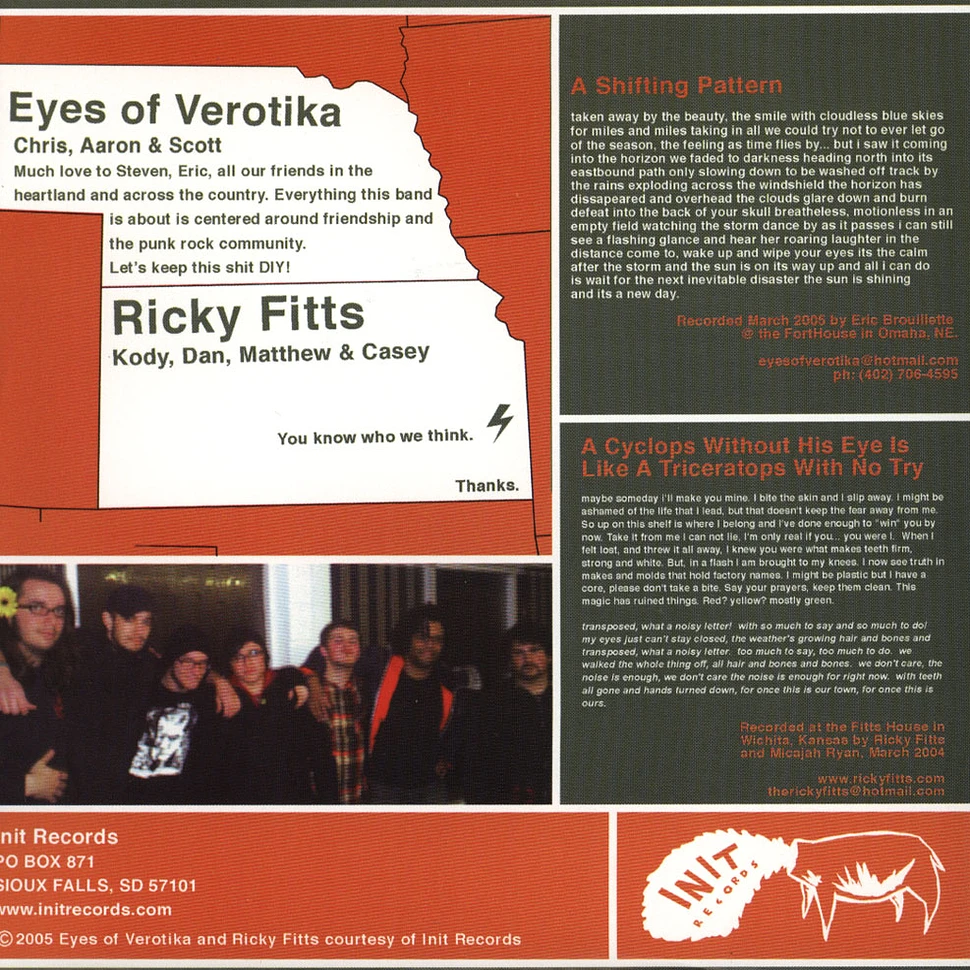 Eyes Of Verotika / Rickyfitts - Split