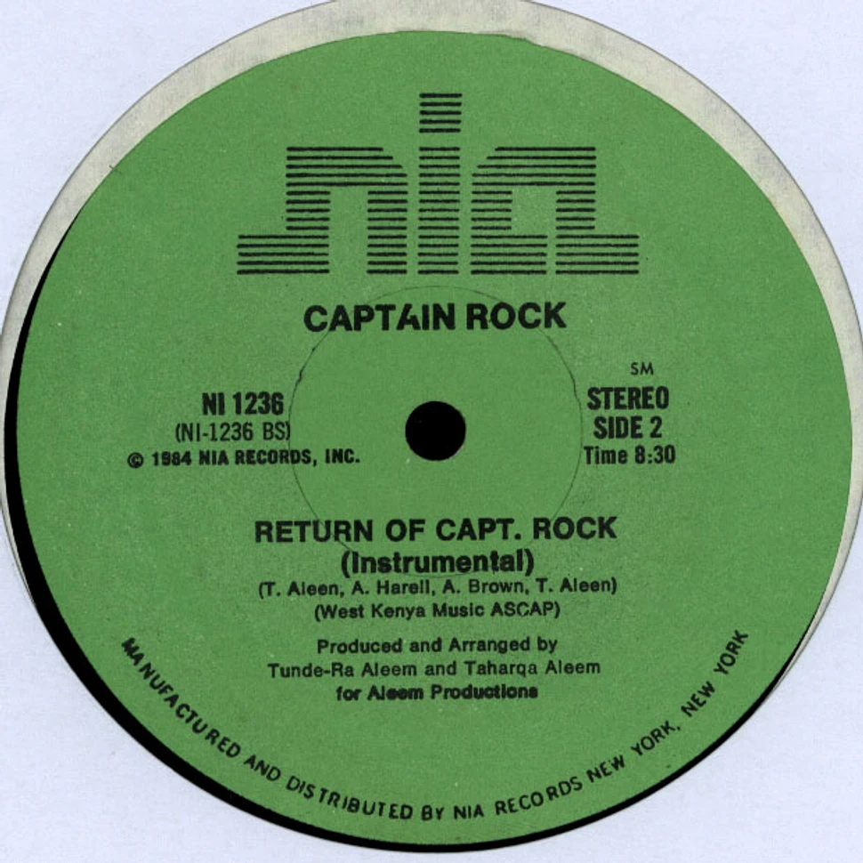 Captain Rock - Return Of Capt. Rock