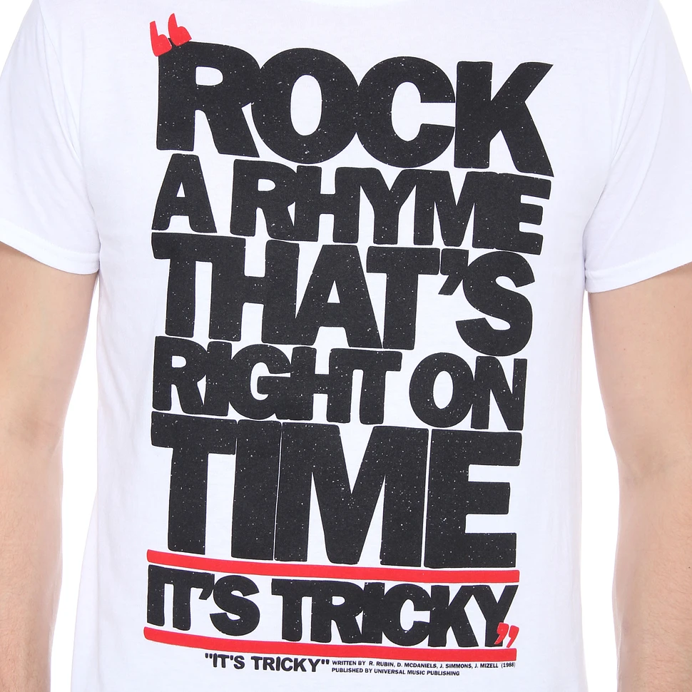 Run DMC - It's Tricky Lyrics T-Shirt