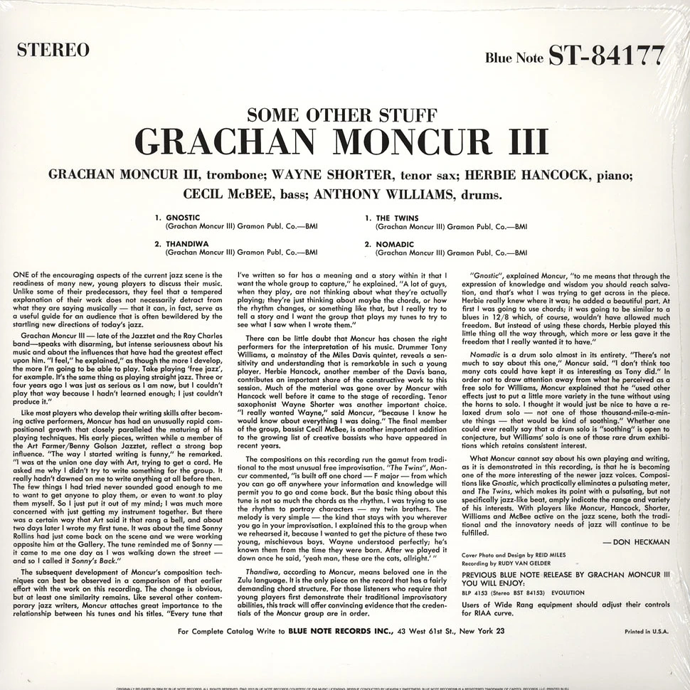 Grachan Moncur III - Some Other Stuff