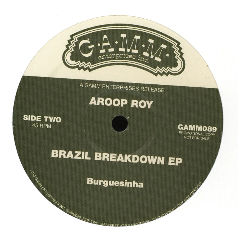 Aroop Roy - Brazil Breakdown EP