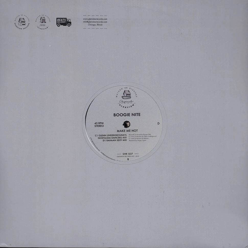 Boogie Nite - Glenn Underground+ Rahaan Remixes (White label)