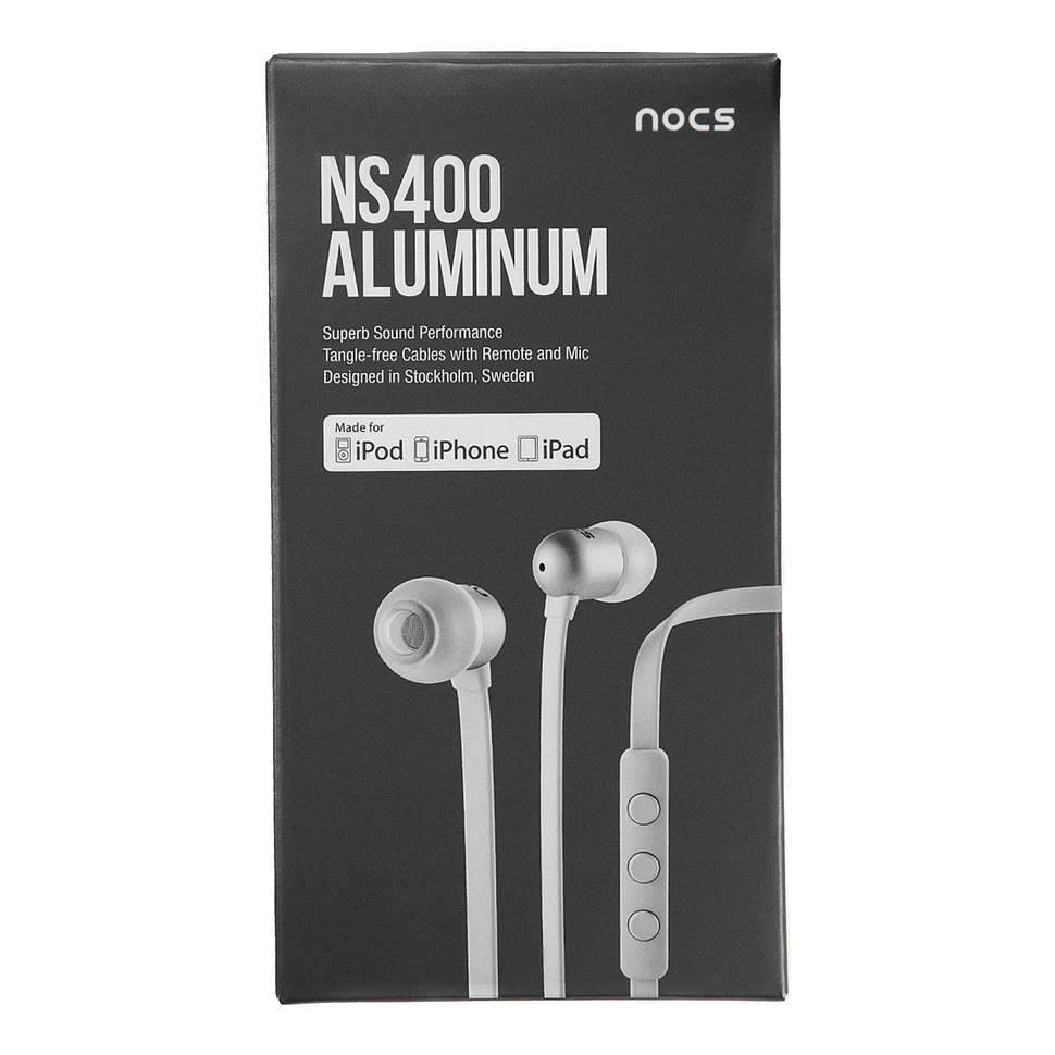 nocs - NS400 Aluminium Earphones with Remote and Mic (For Apple Devices)